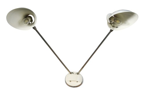 Lot 219 - A set of three twin-arm wall lights by David Weeks Studio, New York