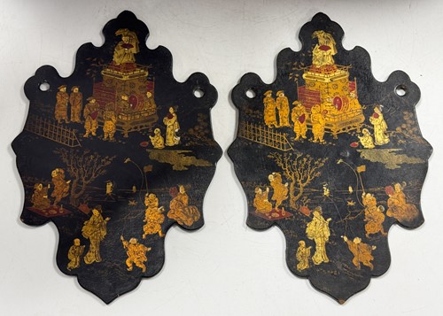 Lot 39 - A Chinese export lacquer games box, Qing Dynasty, mid-19th century