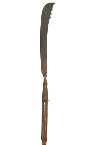 Lot 64 - A Far Eastern pole arm, 19th century