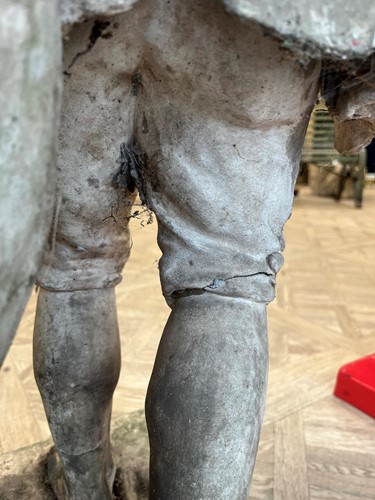 Lot 691 - A Coade Stone figure group of a woman and child