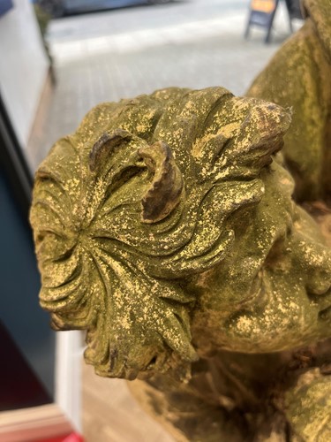 Lot 691 - A Coade Stone figure group of a woman and child