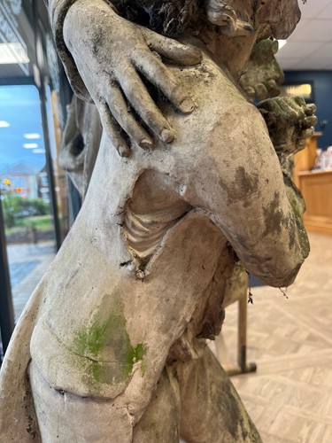 Lot 691 - A Coade Stone figure group of a woman and child