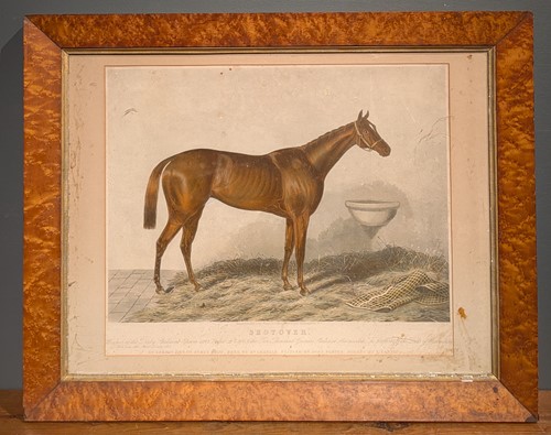 Lot 31 - Three Horse Related Prints In Maple Frames