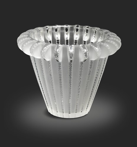 Lot 8 - Royat, an R. Lalique frosted and polished glass vase