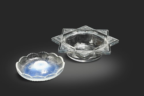 Lot 12 - Fauvettes, an R. Lalique stained and polished cendrier