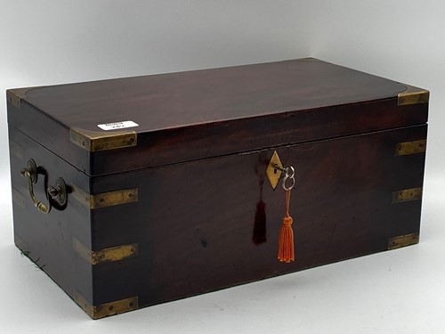 Lot 249 - An early 19th century mahogany box, with three...