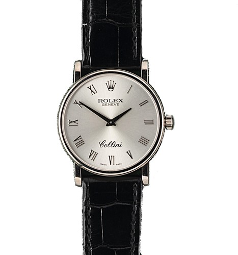 Lot 277 - Rolex - An 18ct white gold Cellini wristwatch