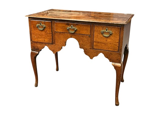 Lot 691 - An oak side table, 18th century