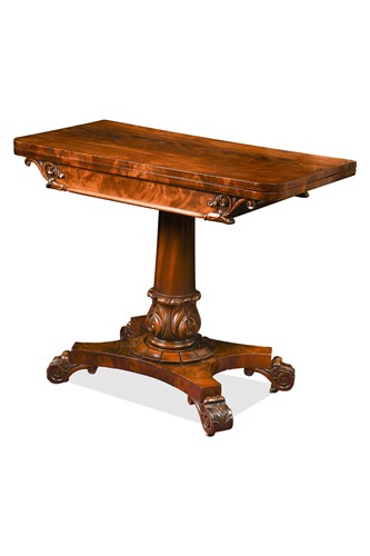 Lot 564 - A William IV mahogany card table