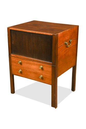 Lot 473 - A mahogany night cupboard, early 19th century
