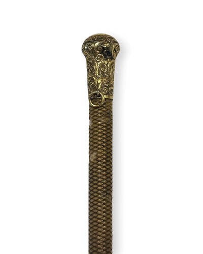 Lot 48 - A rhino horn riding crop