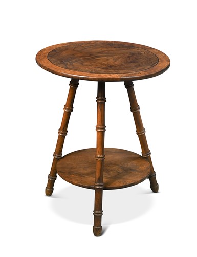 Lot 170 - Attributed to William Gerrard of Lyndhurst, an olive wood occasional table, late 19th century