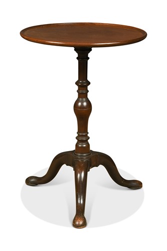 Lot 465 - A George III mahogany tripod wine table, circa 1760