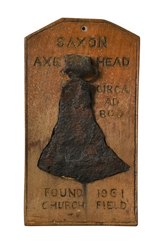 Lot 424 - A bronze Saxon or Viking axe head