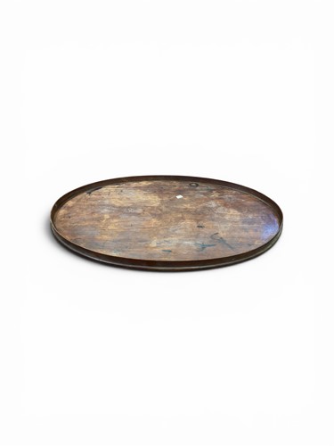 Lot 121 - A George III style oval mahogany tray, 76 x 53cm