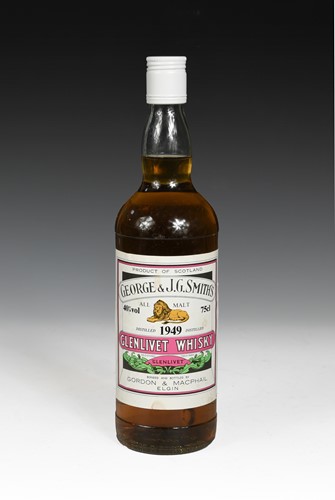 Lot 111 - George & J G Smith's Glenlivet All Malt Scotch Whisky, distilled 1949
