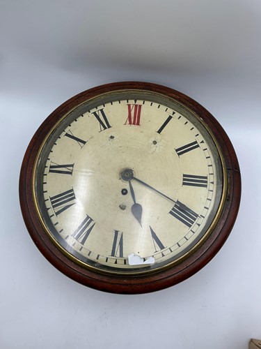 Lot 626 - A Victorian mahogany circular fusee wall...