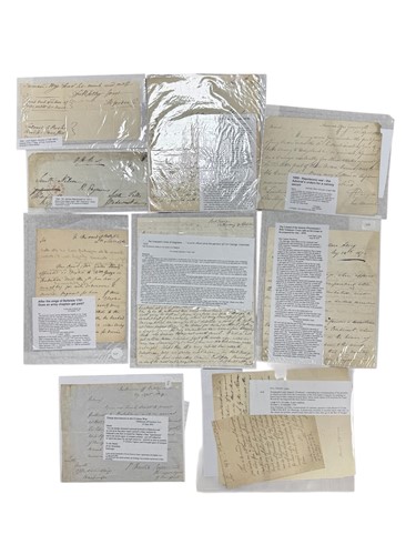 Lot 367 - A collection of letters relating to Military actions and figures