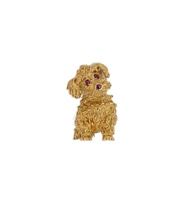 Lot 57 - A terrier dog brooch