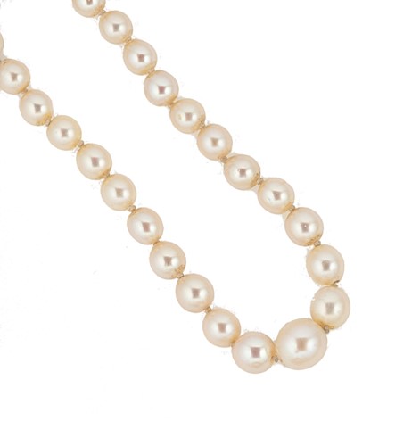 Lot 89 - A cultured pearl necklace