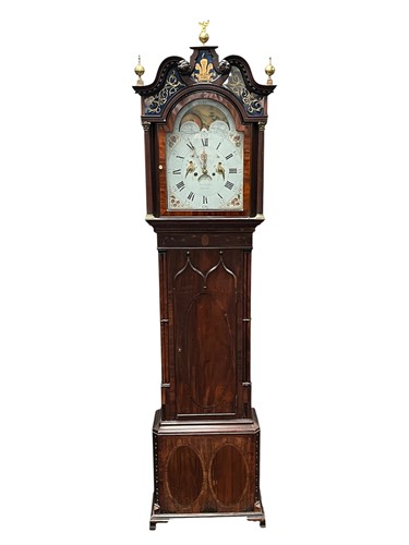Lot 254 - A mahogany long case clock, Samuel Lister,...