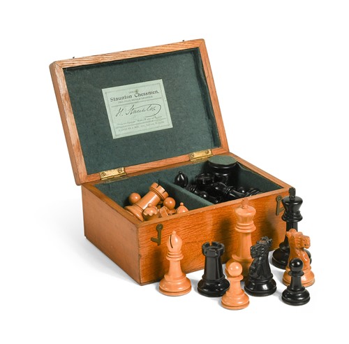 Lot 687 - Jacques of London, The Staunton Chessmen chess set