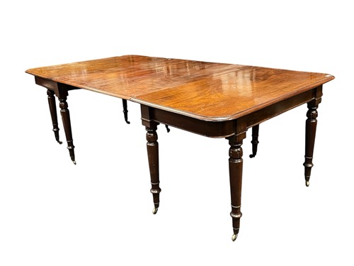 Lot 663 - A mahogany dining table, 19th century