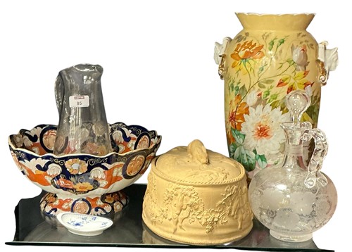 Lot 85 - A Wedgwood caneware game terrine and cover,...