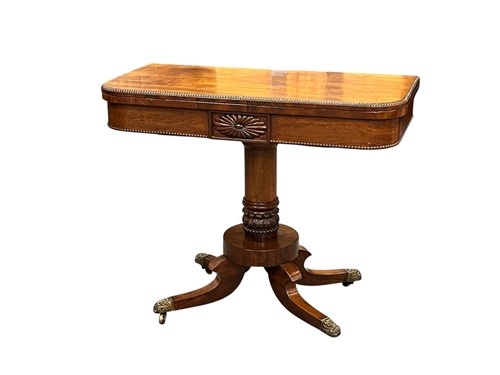 Lot 688 - A Regency mahogany card table
