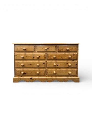Lot 625 - A modern pine bank of drawers