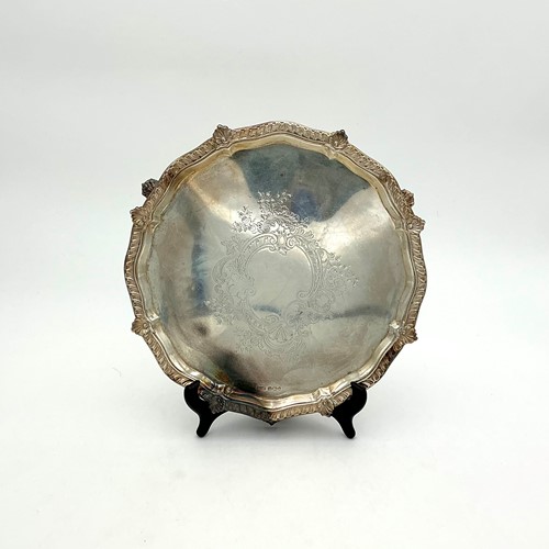 Lot 13 - A Victorian silver salver
