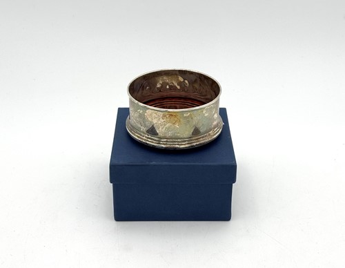 Lot 32 - An Elizabeth II silver coaster