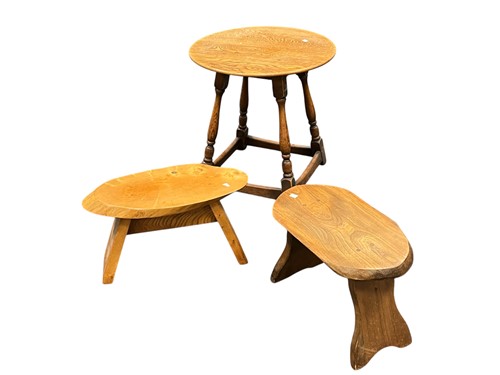 Lot 609 - An oak occasional table, 20th century, on four...