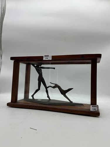 Lot 130 - An Art Deco style bronze of Diana the Huntress