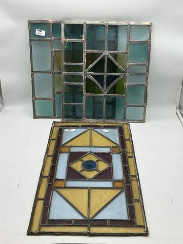 Lot 161 - Seven stained glass panels
