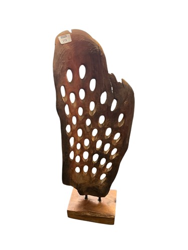 Lot 218 - A teak root standing sculpture