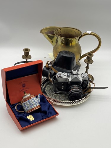 Lot 226 - A Charlotte Di Vita enamelled tea pot, Sevres...