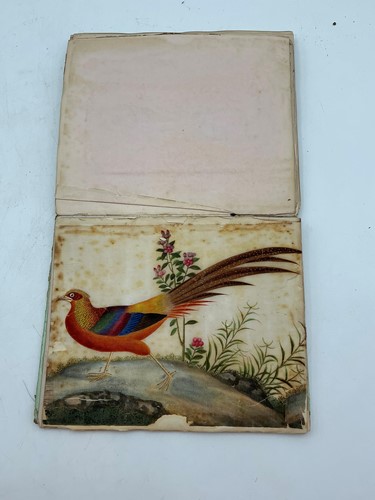 Lot 264 - An album of Chinese pith paper drawings mostly...