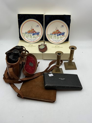 Lot 236 - Two RNLI commemorative pots; various other...