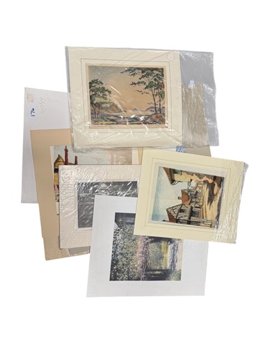 Lot 545 - A group of unframed 20th century prints