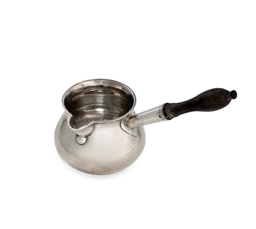 Lot 318 - A George II silver brandy pan