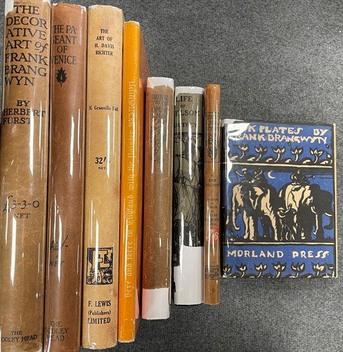 Lot 453 - BRANGWYN (Frank) collection of 9 titles in dust jackets.