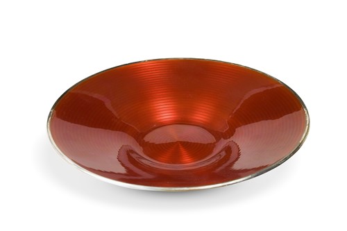 Lot 103 - Jacob Tostrup, Norway, a silver and enamel dish
