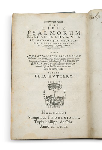 Lot 87 - HUTTER (Elias) Tehillim.