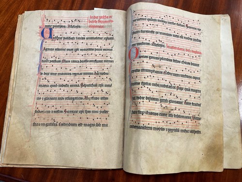 Lot 88 - [COCKERELL (Sir Sidney)] A vellum leaf Choir book