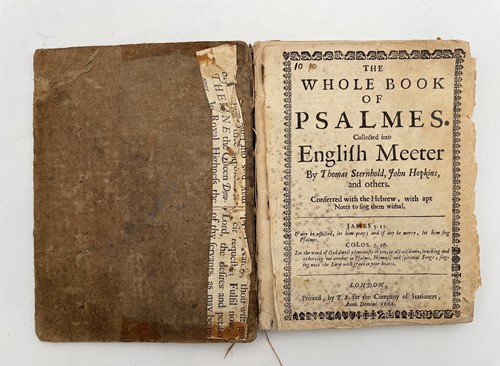 Lot 97 - Book of Psalms. STERNHOLD & HOPKINS.