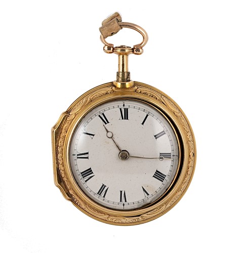 Lot 228 - Andrew Dickie, London - An 18th century pair cased pocket watch