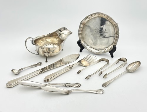Lot 49 - A collection of mixed silver