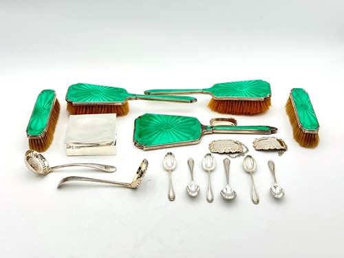 Lot 63 - A group of assorted hallmarked silver items