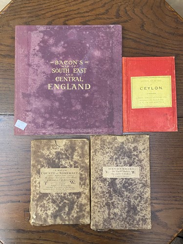 Lot 60 - Folding maps with hand colour.